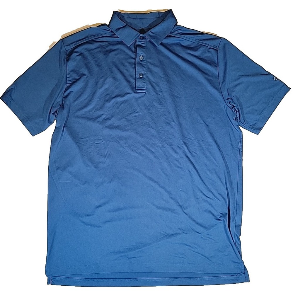 Callaway Polo Shirt Men Large Sky Blue Opti-Dri Performance Stretch Golf